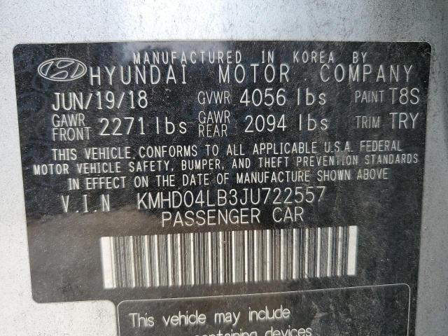 2018 HYUNDAI ELANTRA SP KMHD04LB3JU722557