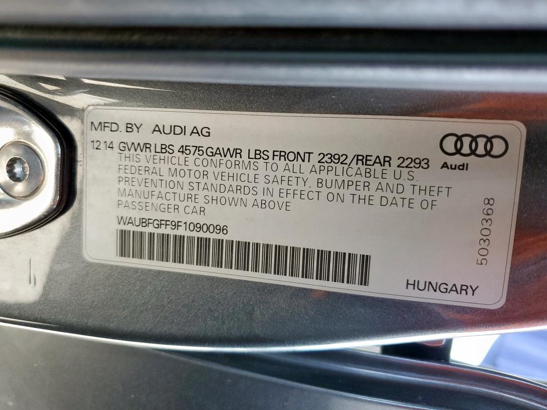 2015 AUDI A3 PREMIUM WAUBFGFF9F1090096