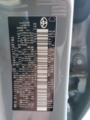 2022 TOYOTA COROLLA SE - 5YFM4MCE0NP135741