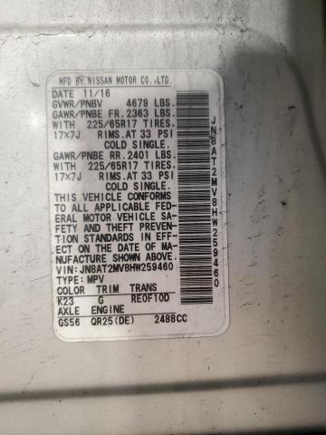 2017 NISSAN ROGUE S - JN8AT2MV8HW259460