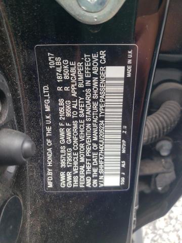 2018 HONDA CIVIC SPOR SHHFK7H4XJU205234