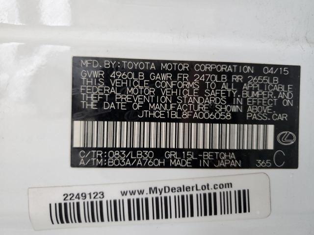 2015 LEXUS GS 350 JTHCE1BL8FA006058