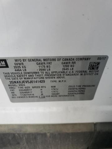 2018 CHEVROLET EQUINOX LT 2GNAXJEV5J6141429