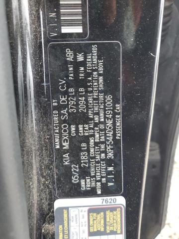2022 KIA FORTE GT L 3KPF54AD5NE491006