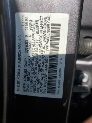 2019 HONDA ACCORD LX - 1HGCV1F19KA044579