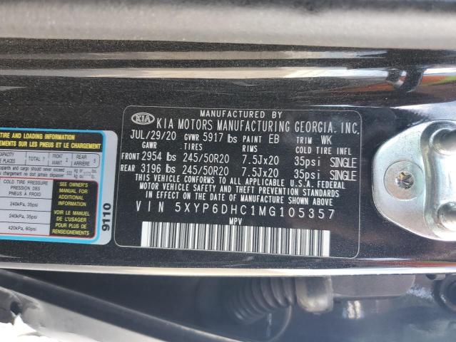 2021 KIA TELLURIDE 5XYP6DHC1MG105357