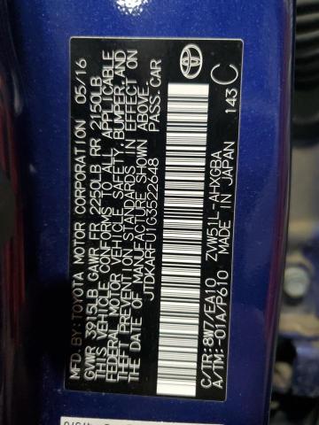 2016 TOYOTA PRIUS - JTDKARFU1G3522648