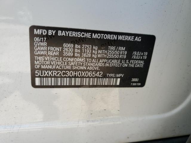 2017 BMW X5 SDRIVE3 - 5UXKR2C30H0X06542