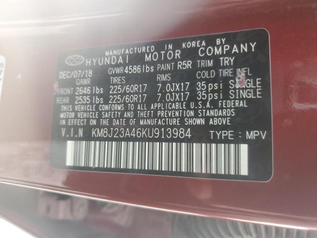 2019 HYUNDAI TUCSON SE - KM8J23A46KU913984