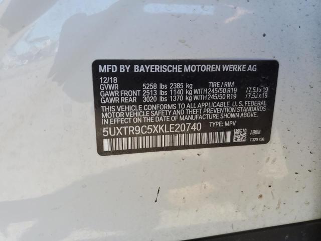 2019 BMW X3 XDRIVE3 - 5UXTR9C5XKLE20740