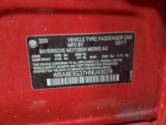 2017 BMW 320 XI WBA8E5G37HNU43078