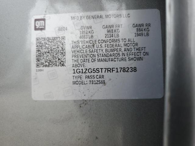 2024 CHEVROLET MALIBU RS 1G1ZG5ST7RF178238