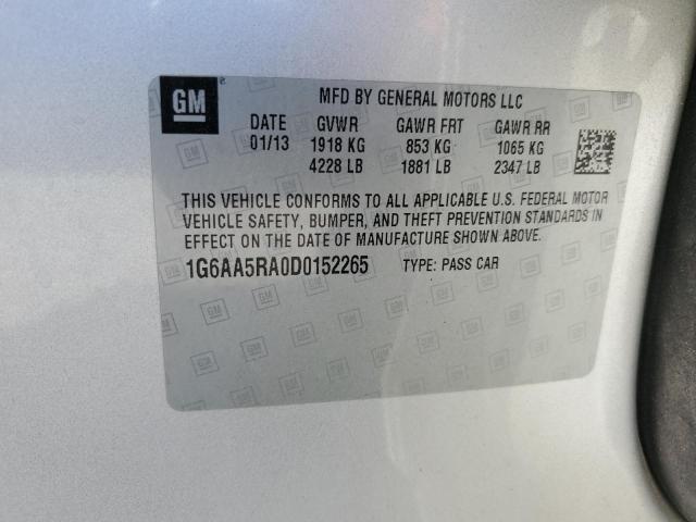 2013 CADILLAC ATS - 1G6AA5RA0D0152265