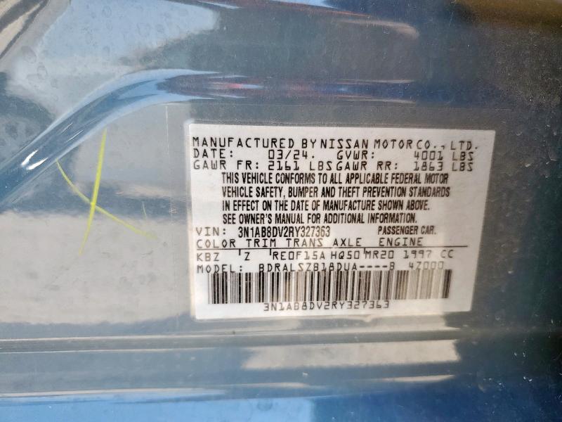 2024 NISSAN SENTRA SR 3N1AB8DV2RY327363