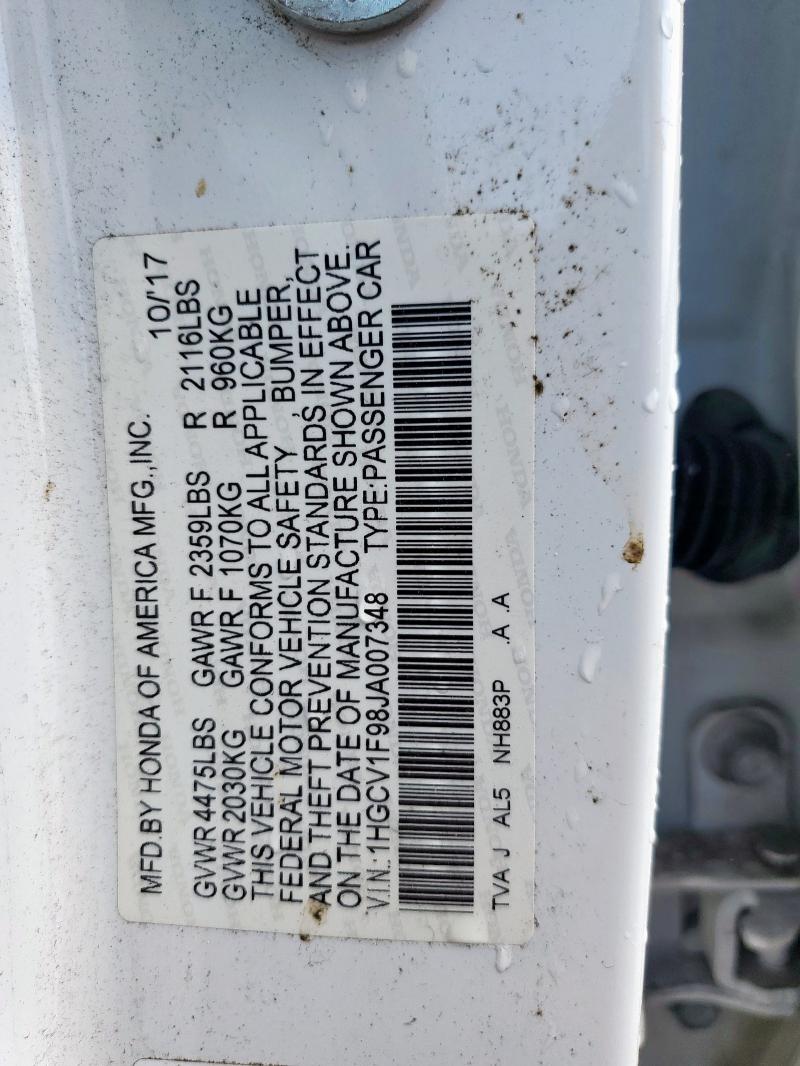2018 HONDA ACCORD TOU - 1HGCV1F98JA007348