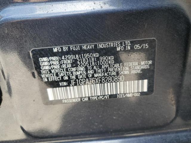 2015 SUBARU IMPREZA SP JF1GPAZ6XF8280890