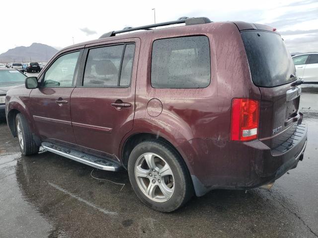 HONDA PILOT EXL 2013 maroon  gas 5FNYF4H54DB035009 photo #3