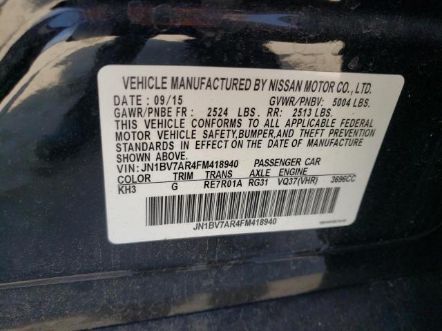 2015 INFINITI Q50 BASE - JN1BV7AR4FM418940