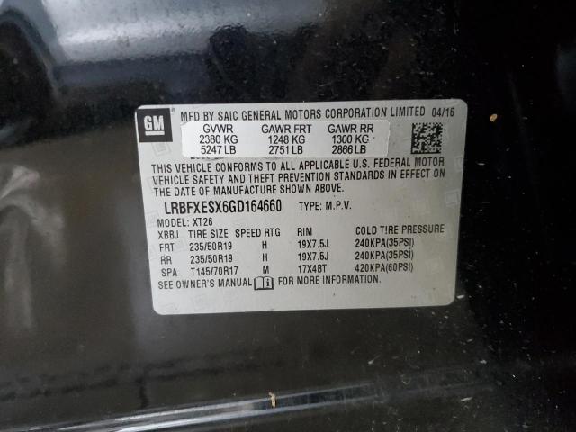 2016 BUICK ENVISION P LRBFXESX6GD164660