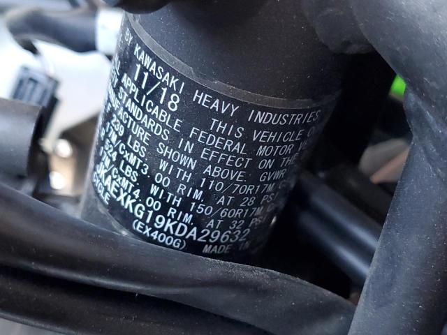 2019 KAWASAKI EX400 - JKAEXKG19KDA29632