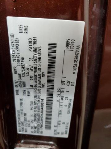 2018 FORD ESCAPE SEL 1FMCU9HD1JUA09874