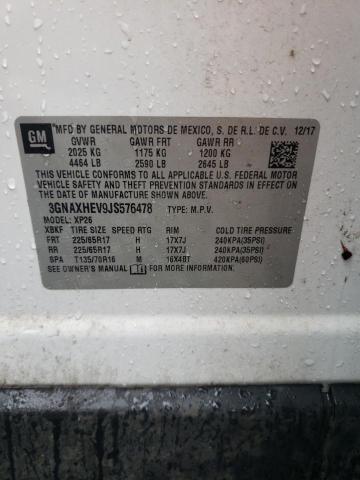 2018 CHEVROLET EQUINOX LS 3GNAXHEV9JS576478