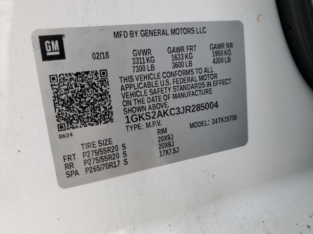 2018 GMC YUKON SLE 1GKS2AKC3JR285004