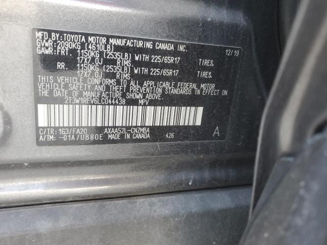 2020 TOYOTA RAV4 XLE - 2T3W1RFV6LC044438
