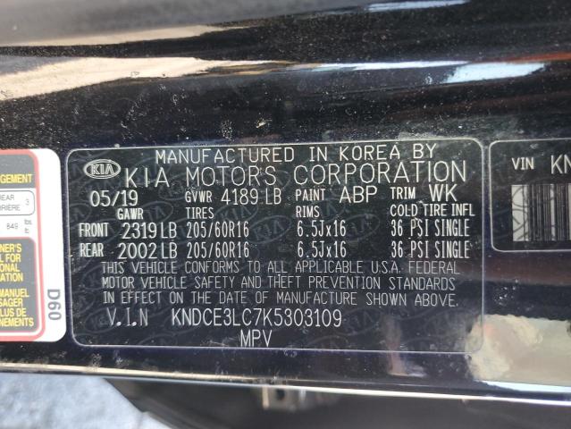 2019 KIA NIRO TOURI #3308229199