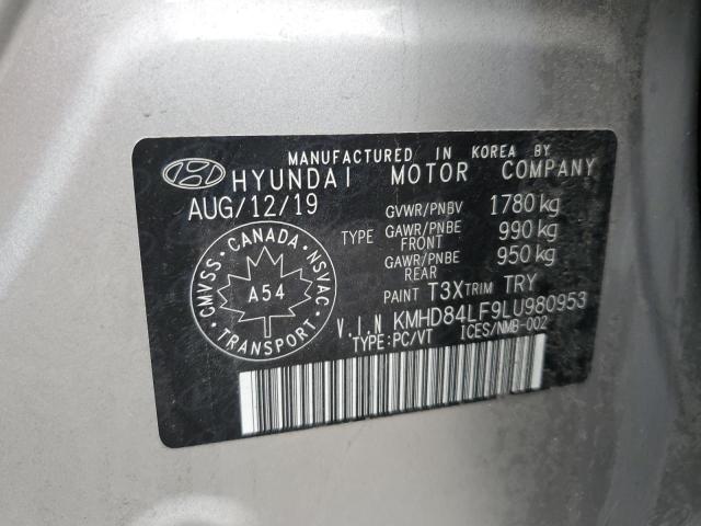 2020 HYUNDAI ELANTRA SE KMHD84LF9LU980953