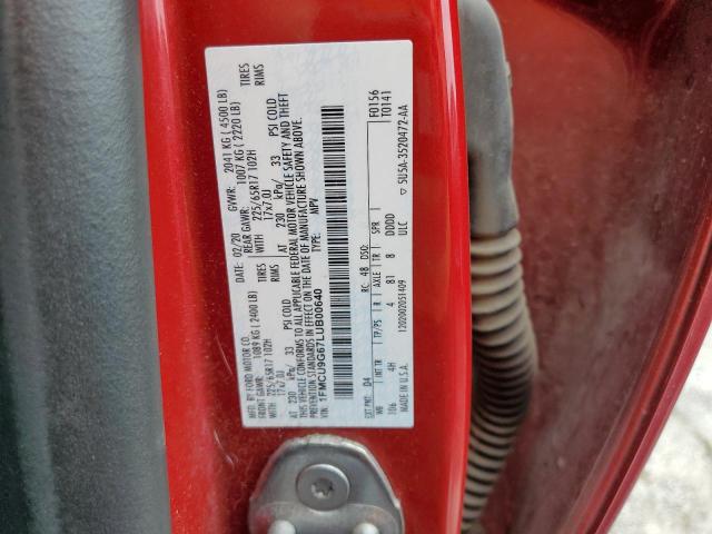 2020 FORD ESCAPE SE - 1FMCU9G67LUB00640