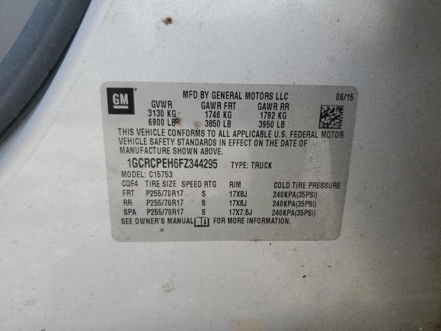 2015 CHEVROLET SILVERADO - 1GCRCPEH6FZ344295