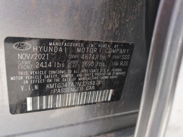 2022 GENESIS G70 BASE - KMTG34TA2NU095874