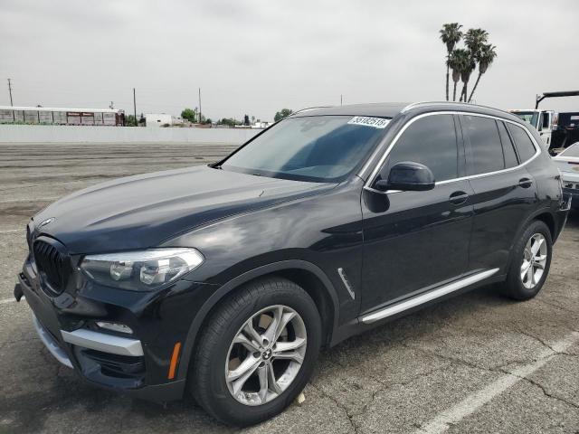 BMW X3 SDRIVE3 2019 black  gas 5UXTR7C5XKLF36623 photo #1