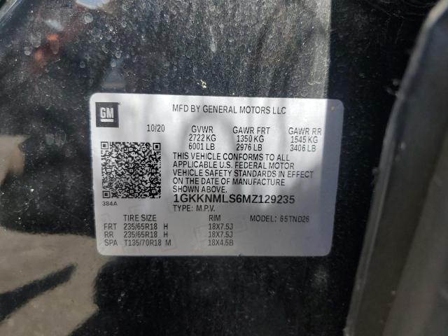 2021 GMC ACADIA SLT - 1GKKNMLS6MZ129235