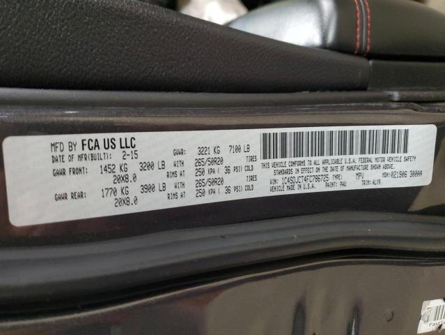 1C4SDJCT4FC786725 2015 DODGE DURANGO