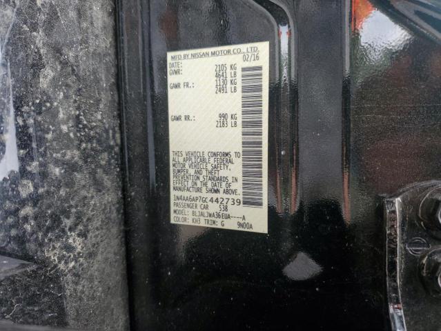 2016 NISSAN MAXIMA 3.5 - 1N4AA6AP7GC442739