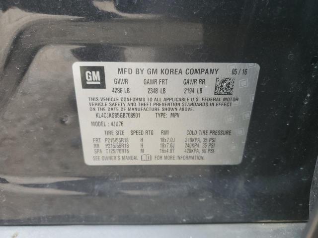2016 BUICK ENCORE - KL4CJASB5GB708901