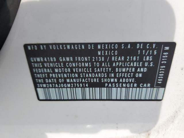 2016 VOLKSWAGEN JETTA S - 3VW267AJ0GM275914