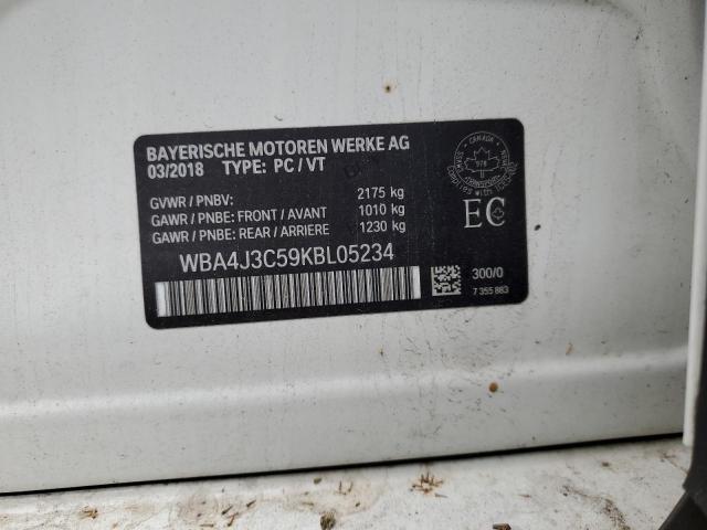 2019 BMW 430XI GRAN - WBA4J3C59KBL05234