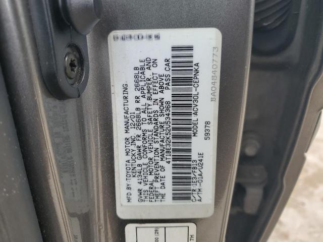 2002 TOYOTA CAMRY LE #3301818368