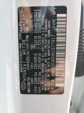 2019 HYUNDAI KONA ULTIM KM8K5CA5XKU377917