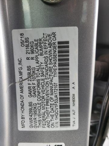 2018 HONDA ACCORD EXL 1HGCV1F53JA172107