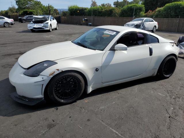 NISSAN 350Z COUPE 2006 white  gas JN1AZ34EX6M351634 photo #1