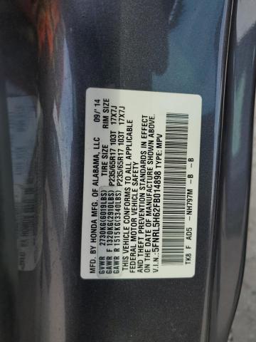 2015 HONDA ODYSSEY EX 5FNRL5H62FB014898