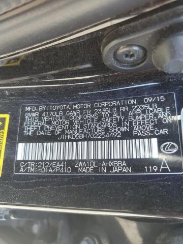 2016 LEXUS CT 200 JTHKD5BH7G2254492