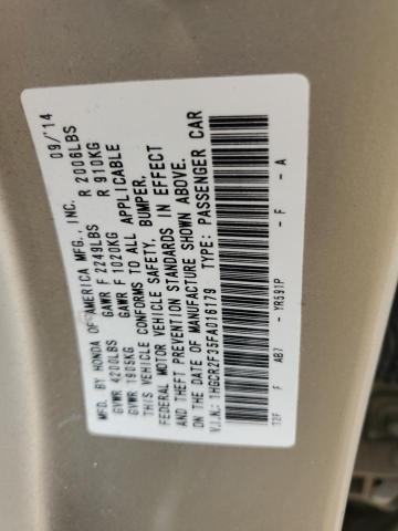 2015 HONDA ACCORD LX - 1HGCR2F35FA016179