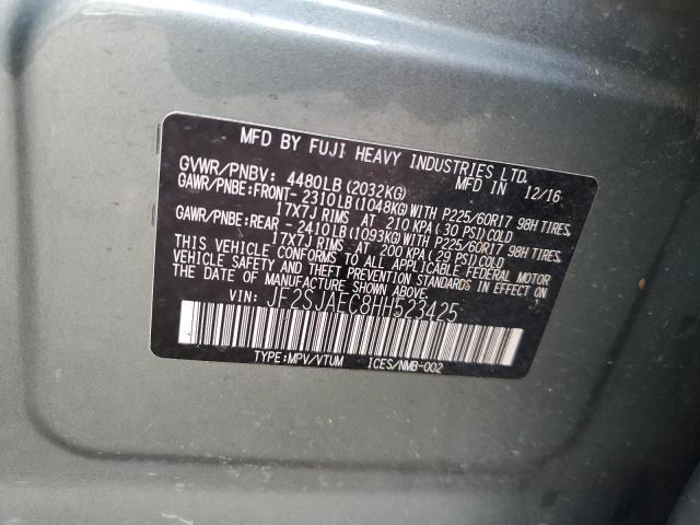 2017 SUBARU FORESTER 2 - JF2SJAEC8HH523425