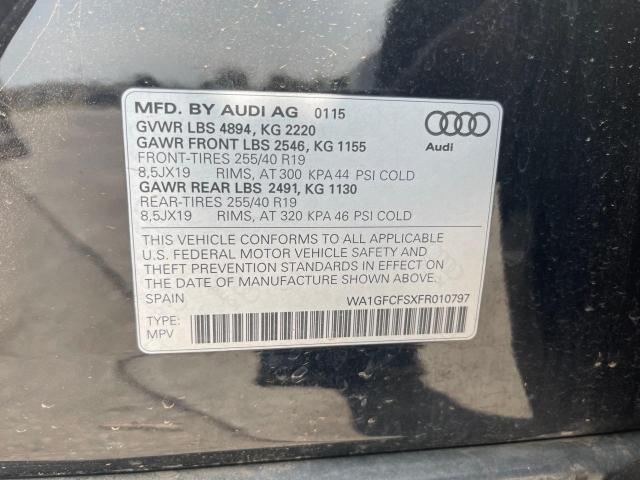 2015 AUDI Q3 PRESTIG WA1GFCFSXFR010797