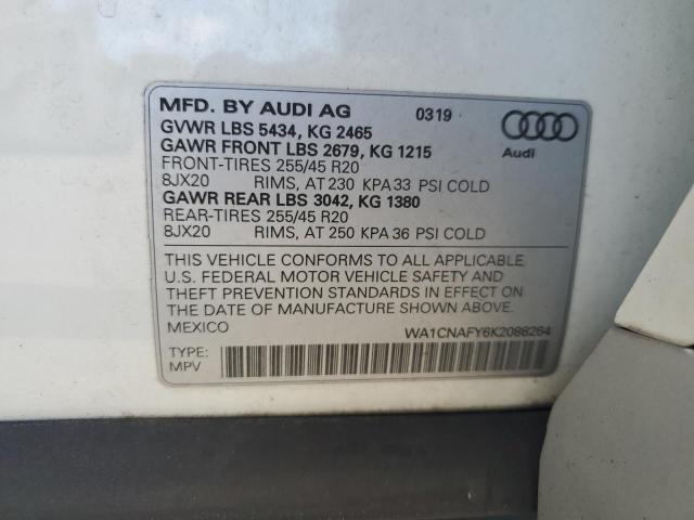 2019 AUDI Q5 PRESTIG - WA1CNAFY6K2088264